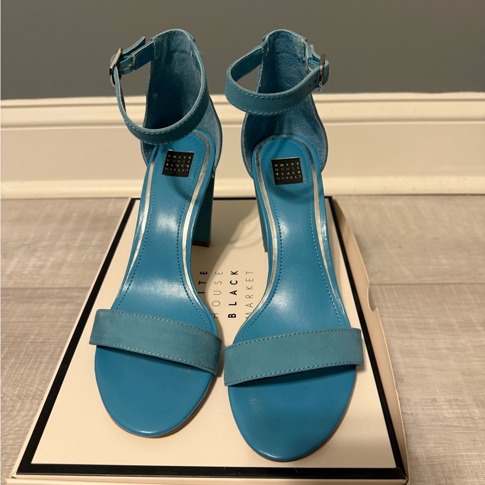 White House Black Market Vibrant Blue Heels